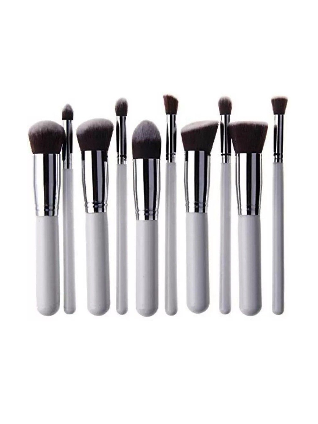

Yoana Set Of 10 Beauty Makeup Brushes, White