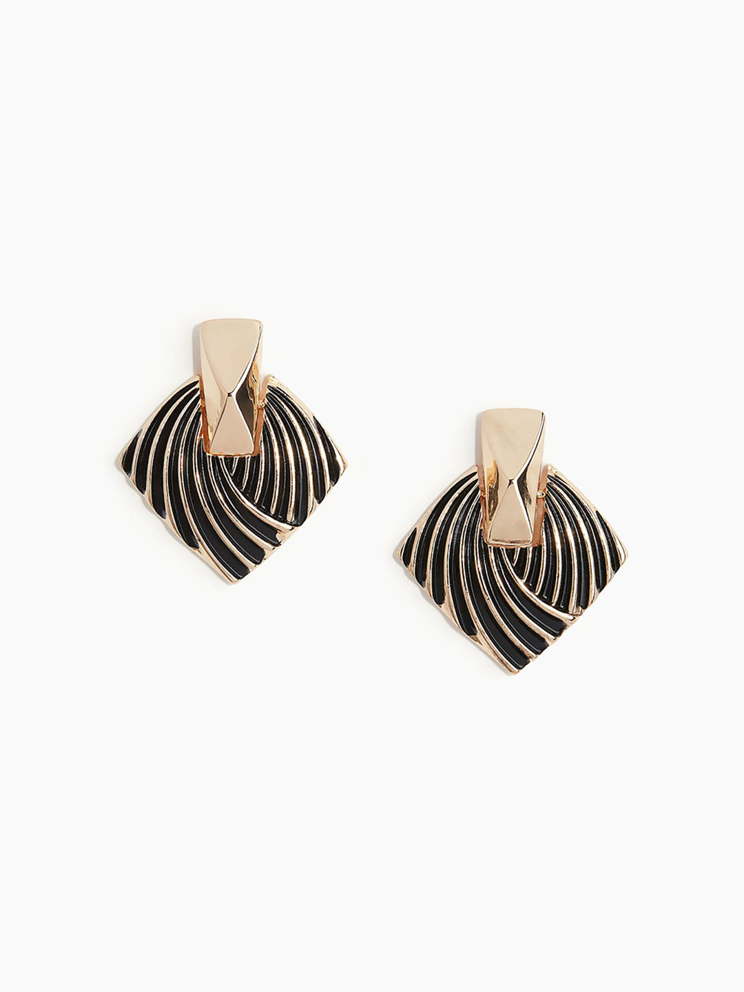 

H&M Hinge-Detail Earrings, Gold
