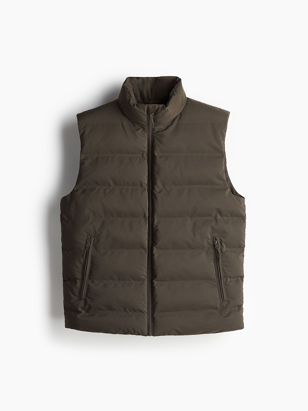 

H&M Men Water-Repellent Puffer Gilet Quitlted Jackets, Brown