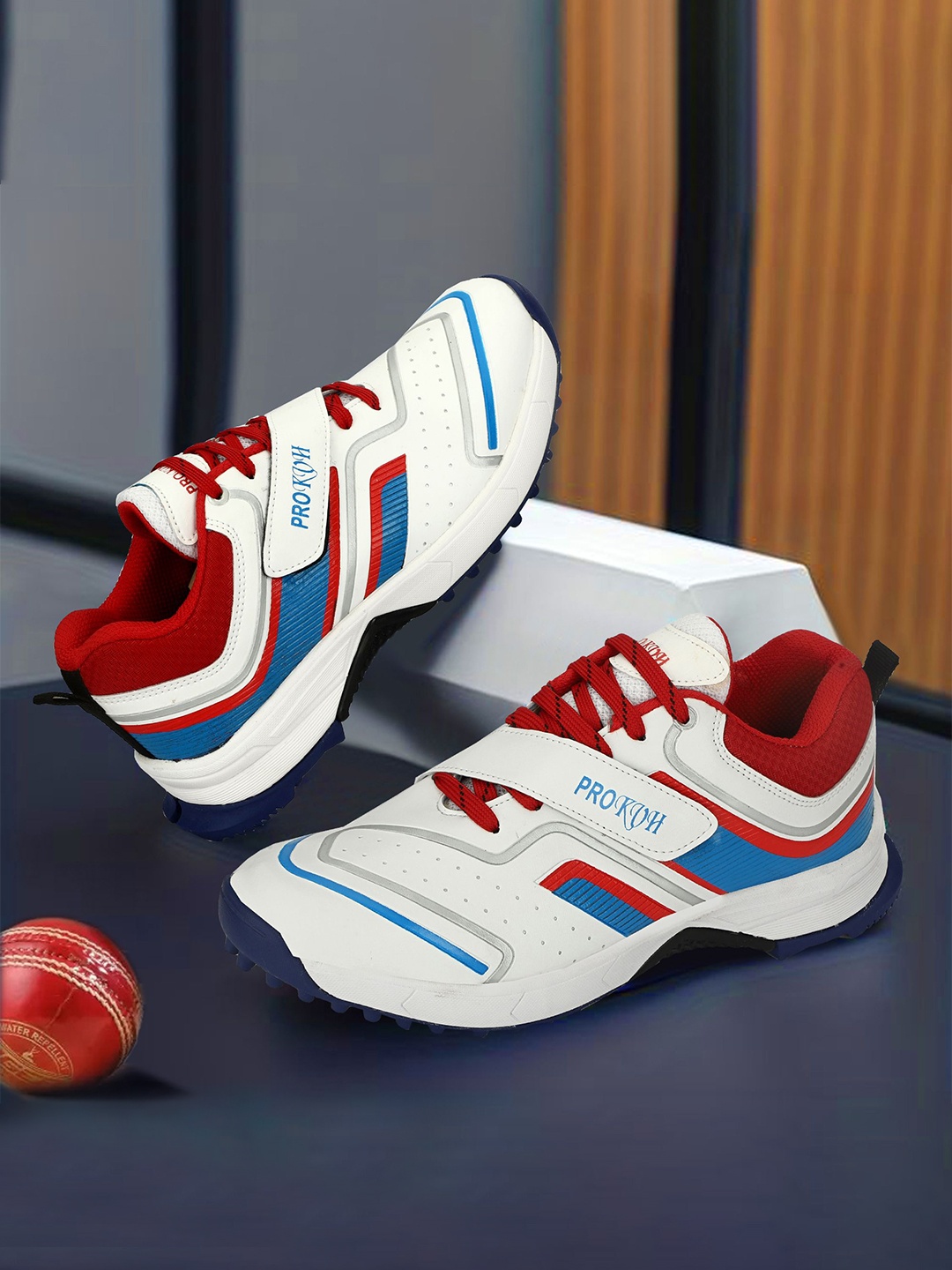 

PRO KVH Plus 2.0 Men Cricket Lace-Ups Shoes, Red