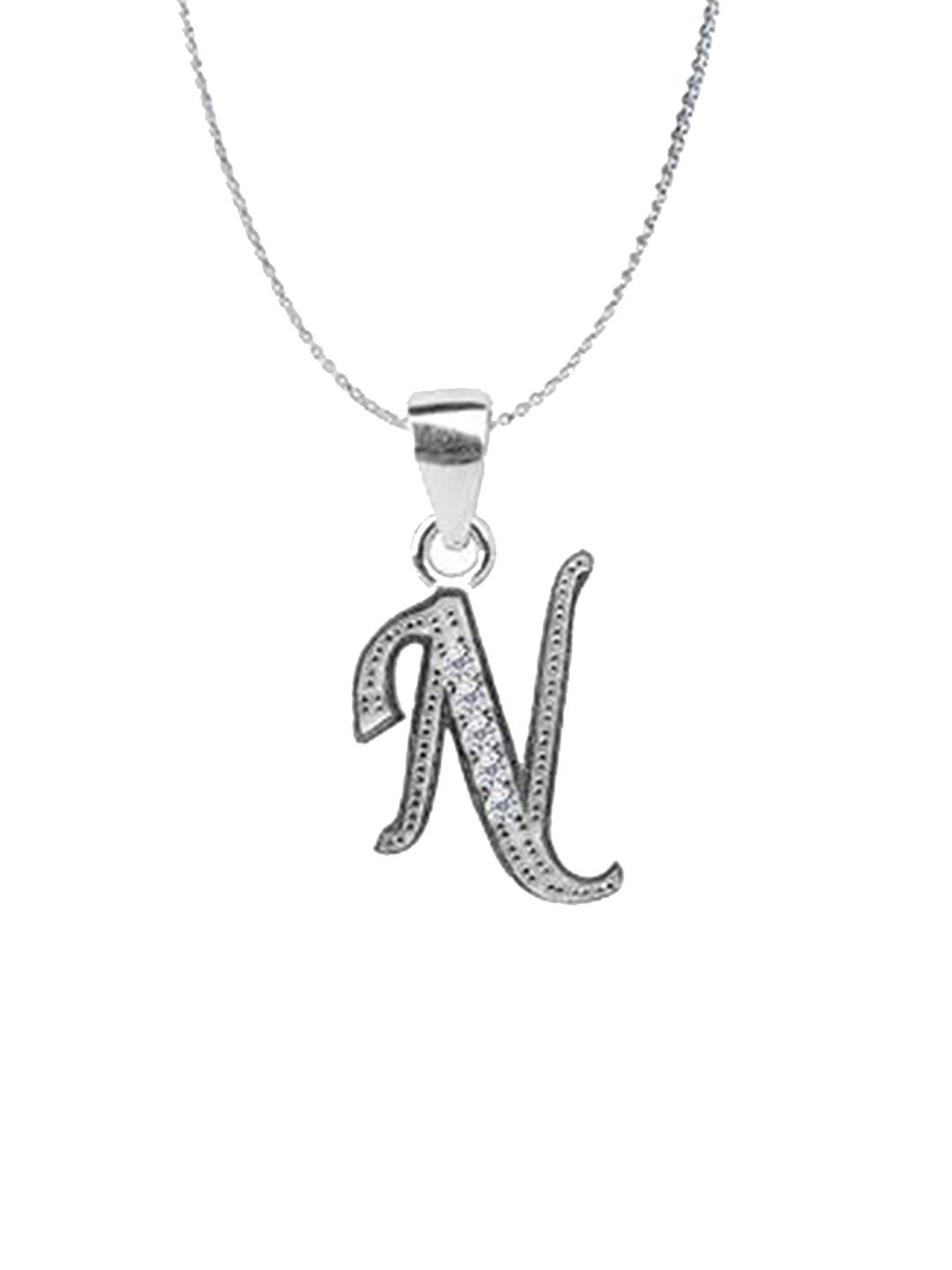

Paavni Rhodium-Plated Contemporary Pendants, Silver