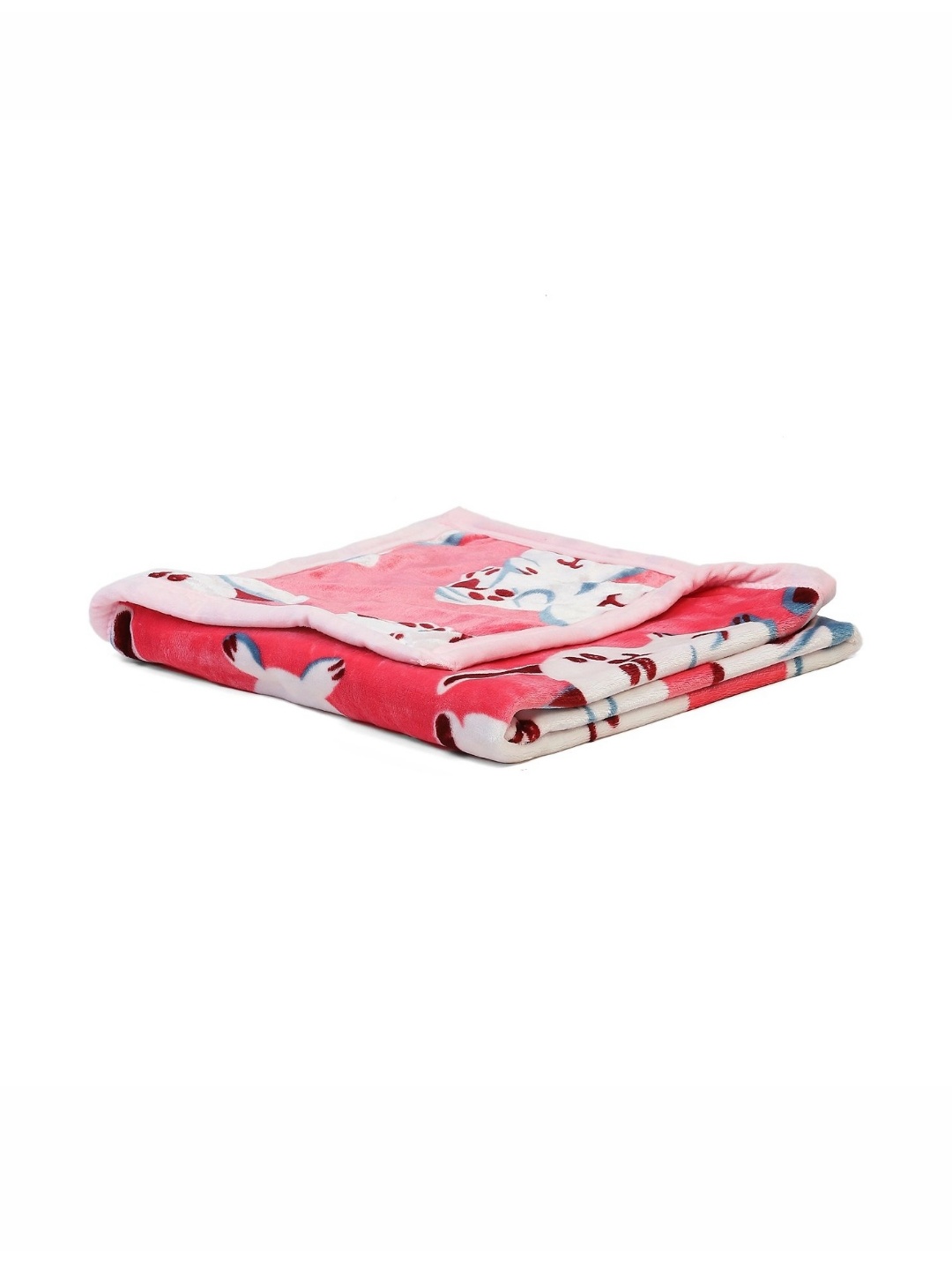 

Monte Carlo Red & White Cartoon Characters Mild Winter 600 GSM Single Bed Blanket