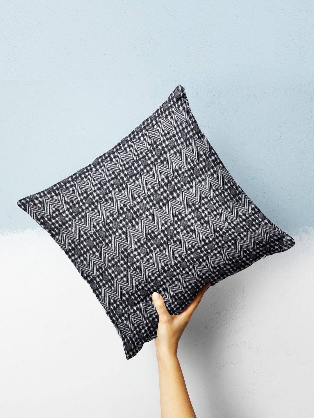 

BIANCA Black & White Geometric Square Cushion Covers