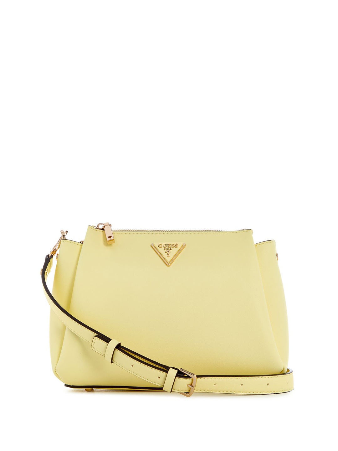 

GUESS PU Structured Sling Bag, Yellow
