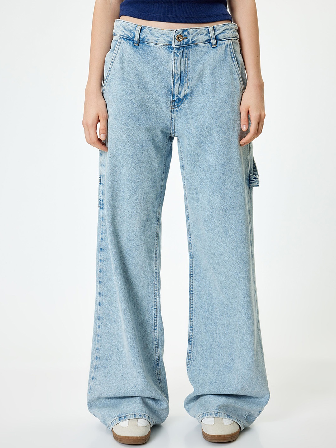 

Koton Women Straight Fit Pure Cotton Jeans, Blue