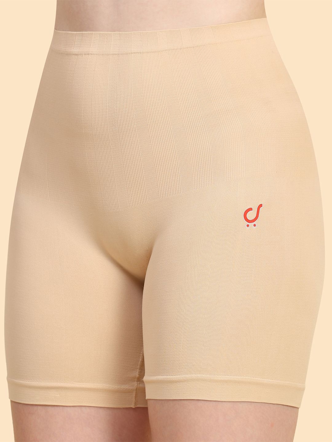 

Trendmalls Pack Of 2 Tummy & Thigh Seamless Shapewear, Beige
