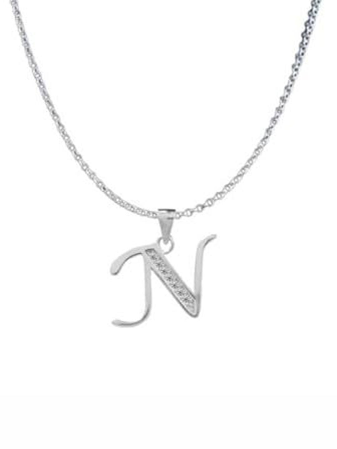 

Paavni Rhodium-Plated Contemporary Pendants, Silver