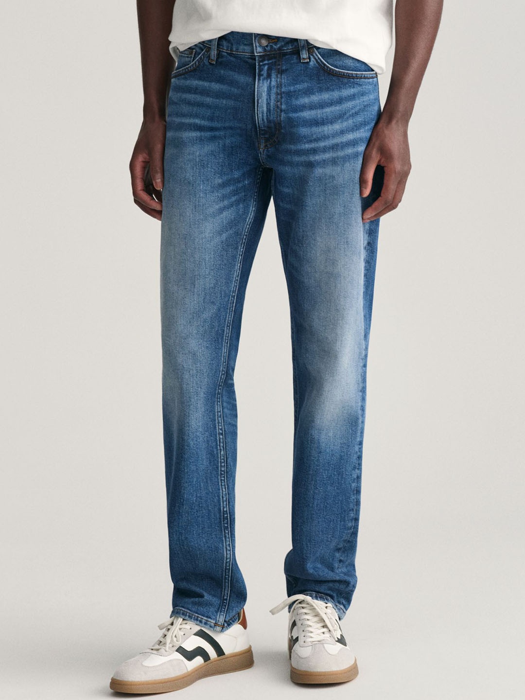 

GANT Men Slim Fit Heavy Fade Jeans, Blue