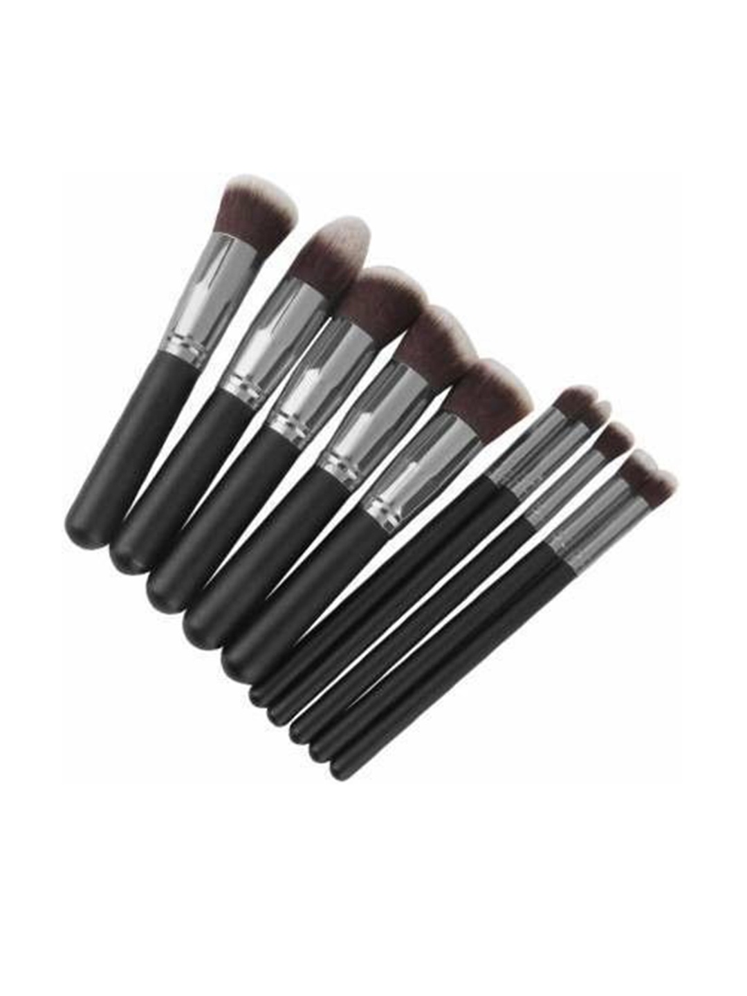 

Yoana Set Of 10 Kabuki Makeup Brushes, Black