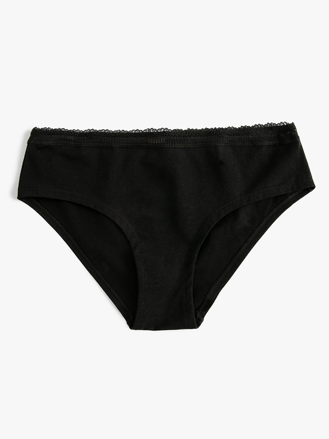 

Koton Cotton Ribbed Briefs 8684287561519, Black