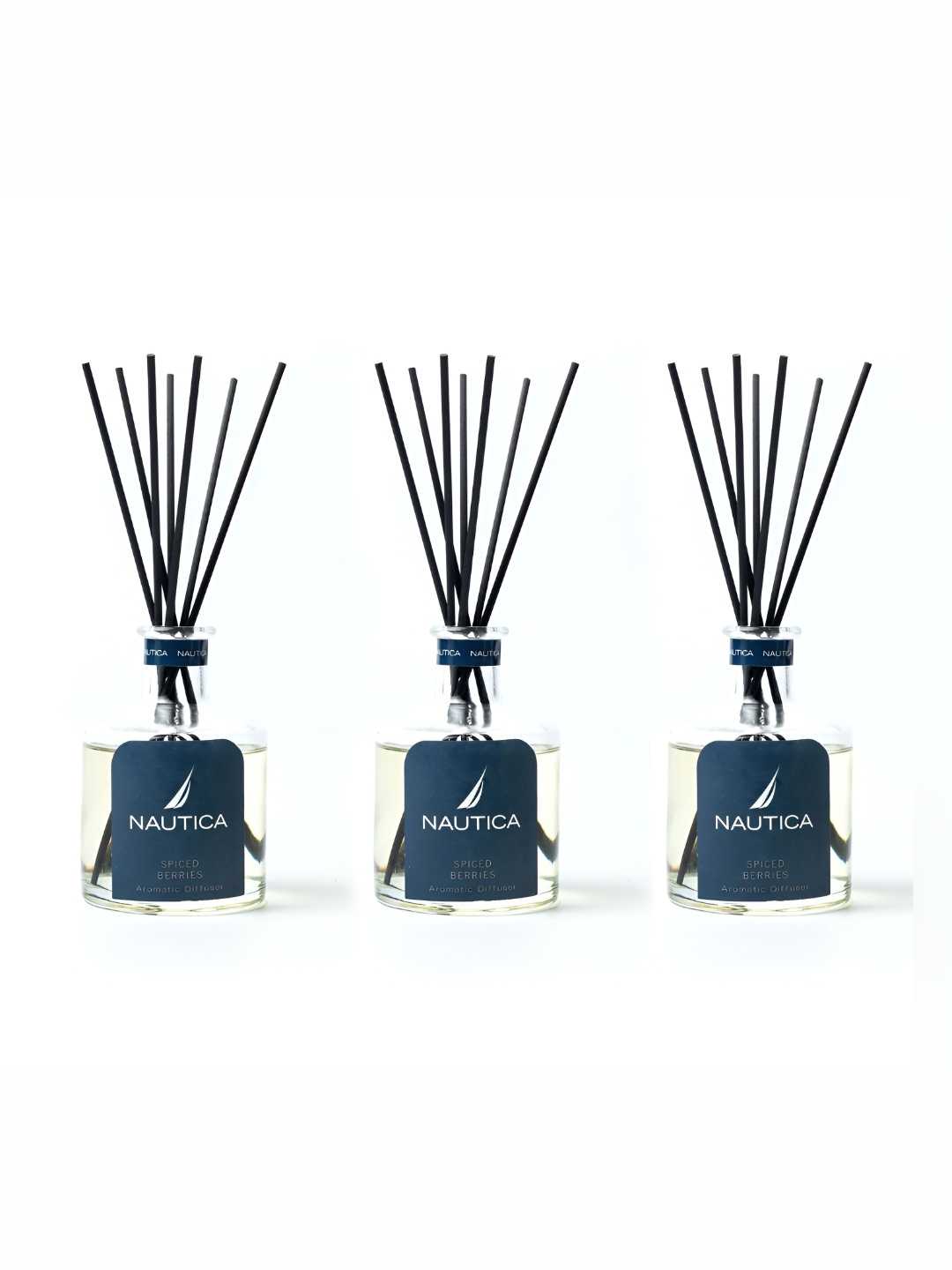 

Nautica 3Pcs Transparent Reed Aroma Oil Diffuser & Sticks