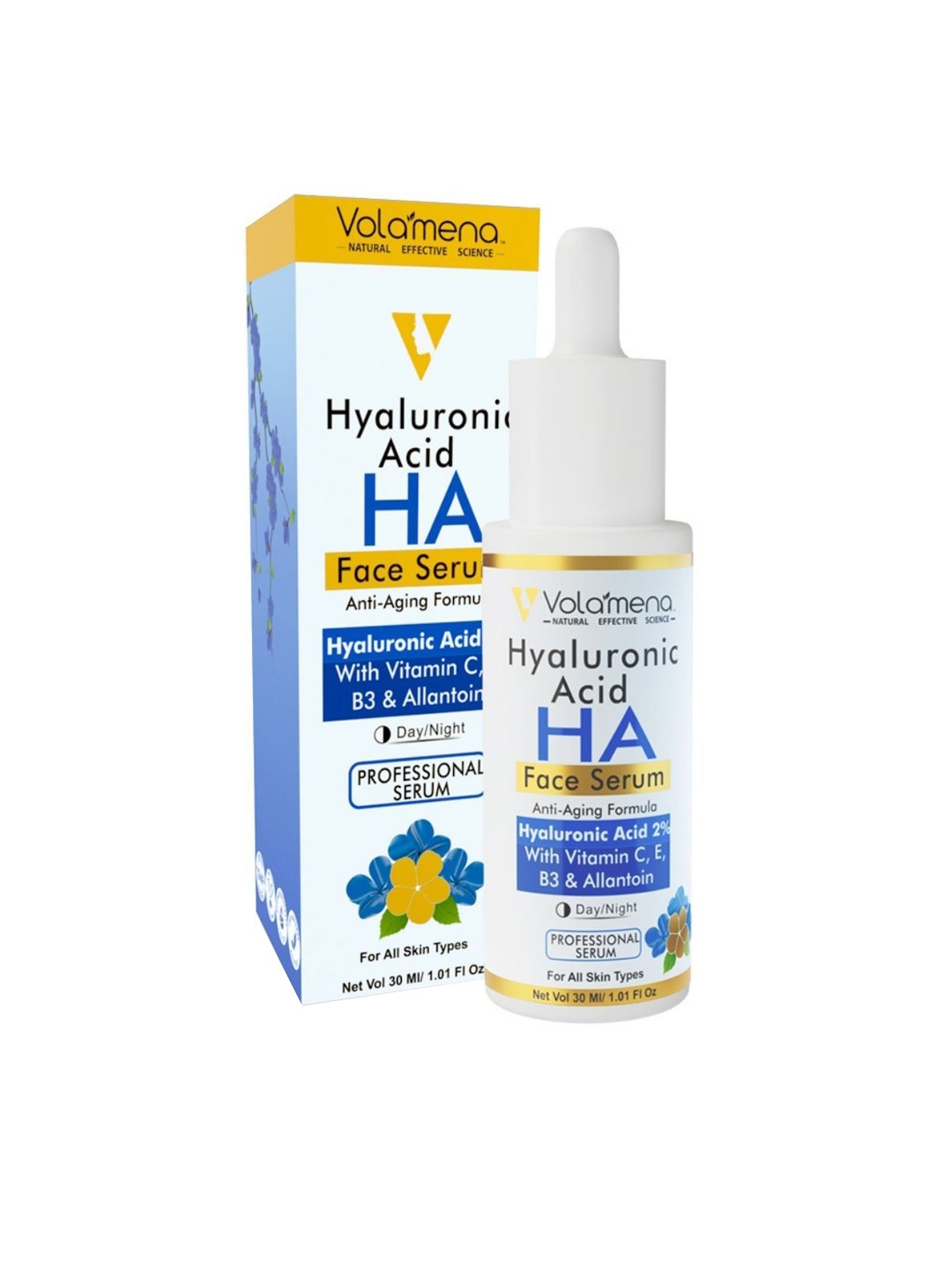 

Volamena Hyaluronic Acid Face Serum For Youthful Glowing Skin- 30ml, White