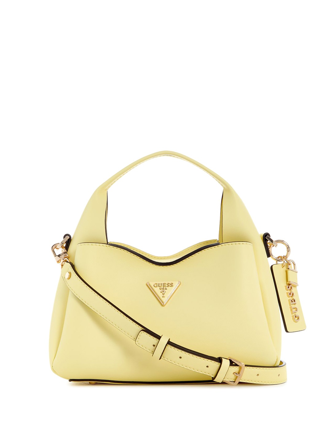 

GUESS PU Structured Handheld Bag, Yellow