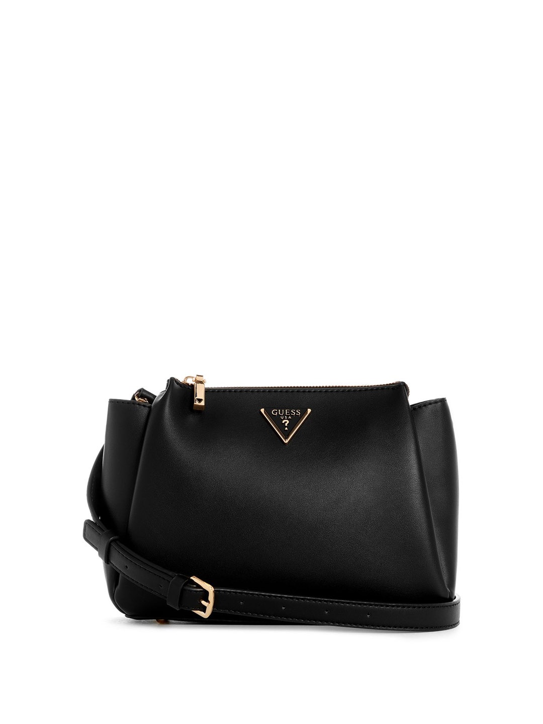 

GUESS PU Bucket Sling Bag with Tasselled, Black