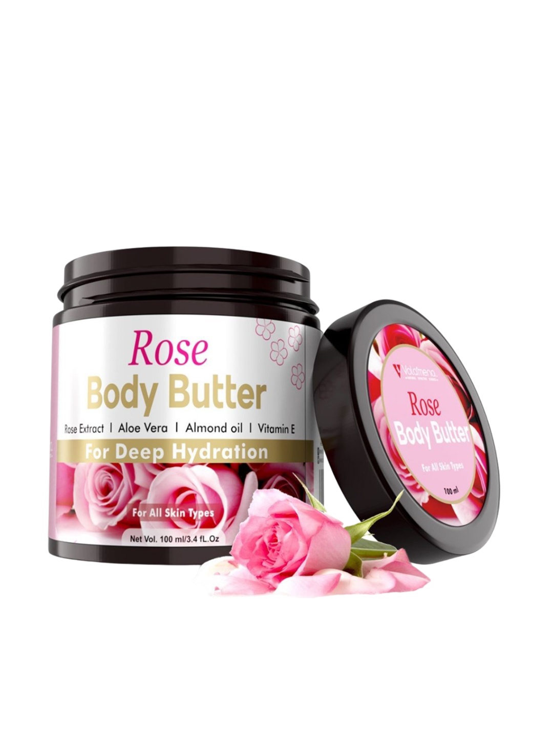 

Volamena Rose Body Butter Lotion- 100ml, White