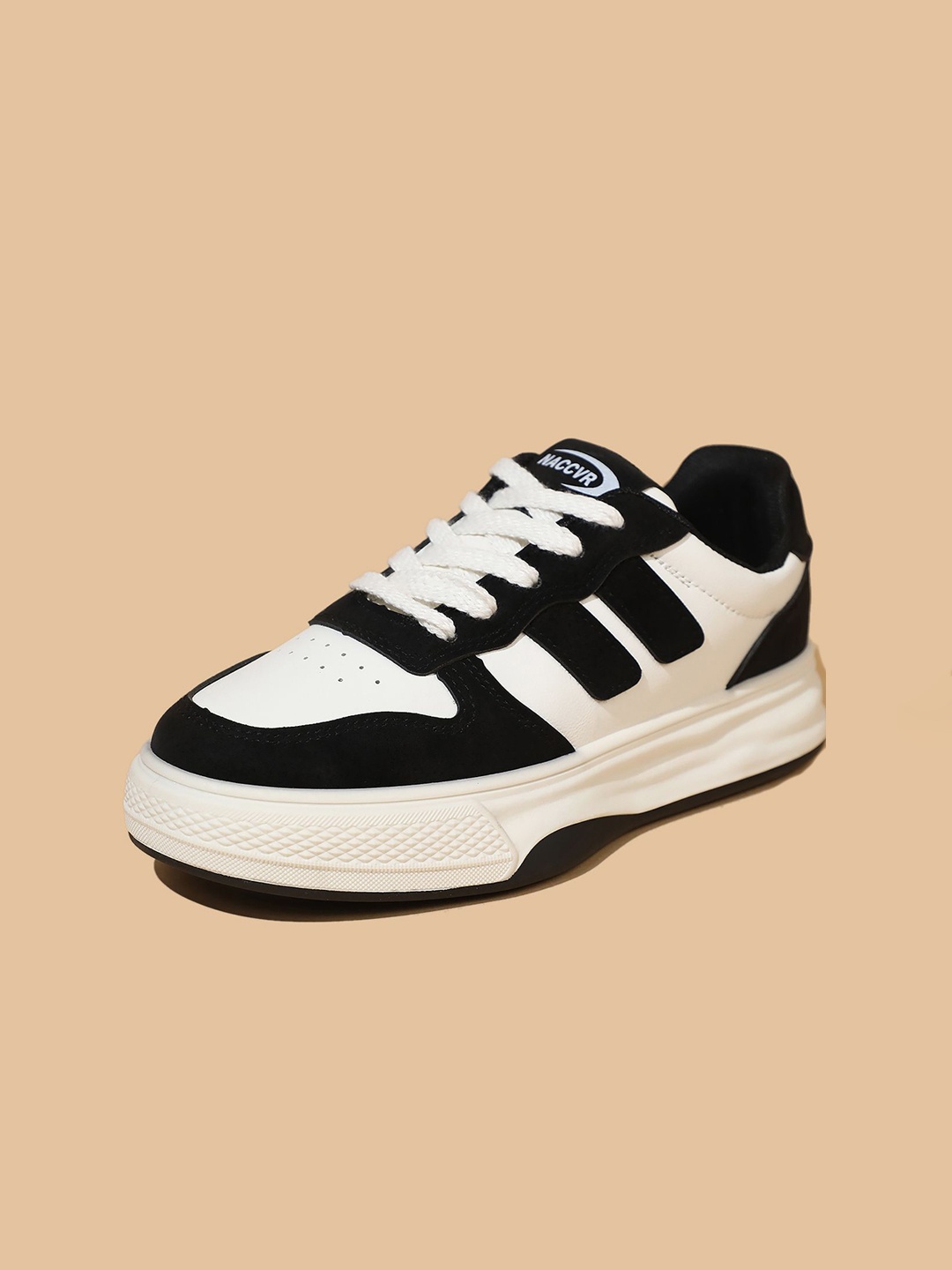 

LULU & SKY Women Colourblocked PU Everyday Sneakers, Black
