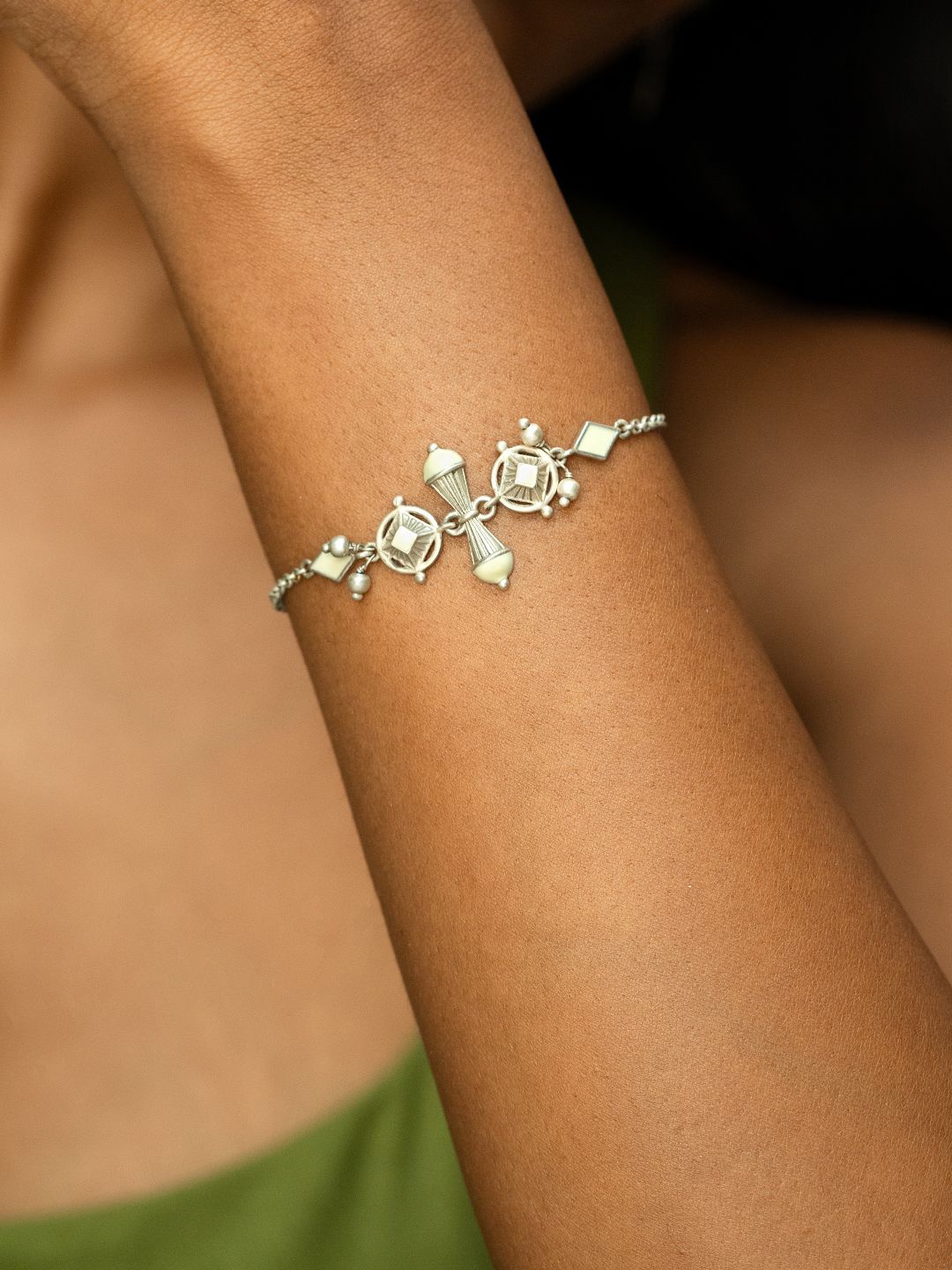 

SHAYA Women Sterling Silver Wraparound Bracelet