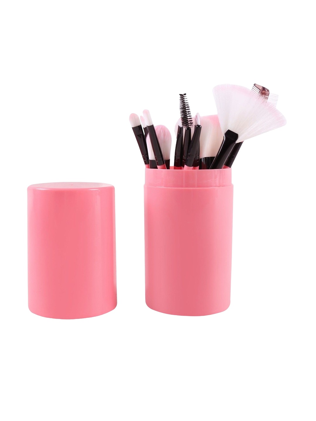 

Yoana Set Of 12 Makeup Brush With Storage Box, Pink