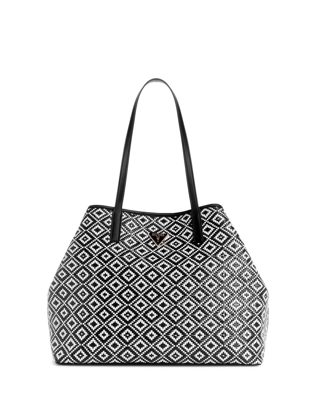 

GUESS Oversized Textured Tote Bag, Black