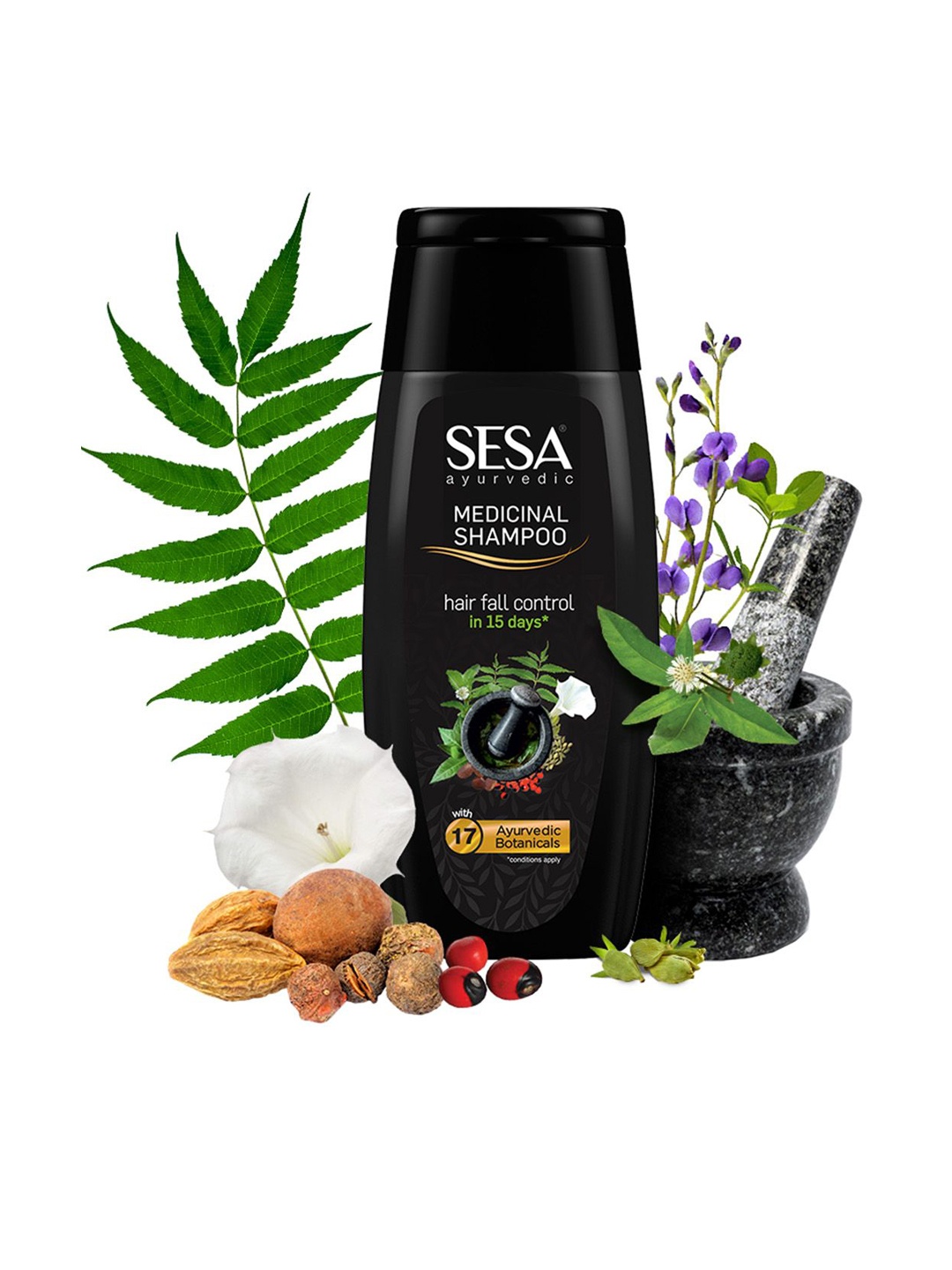 

Sesa Ayurvedic Medicinal Shampoo- 200 ml, Black
