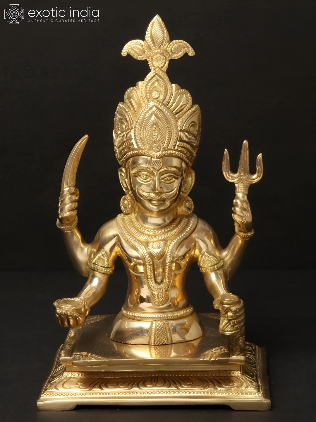

Exotic India Gold-Toned Figurine Showpiece