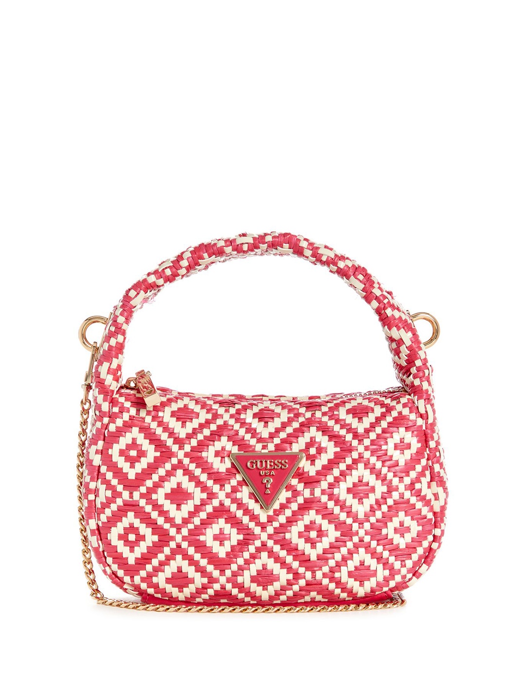 

GUESS Structured Shoulder Bag with Quilted, Pink