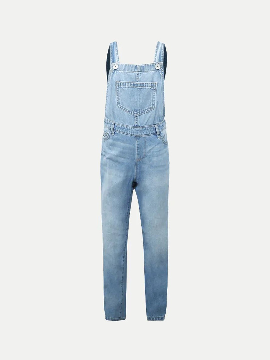 

BAESD Girls Shoulder Strap Denim Dungaree, Blue