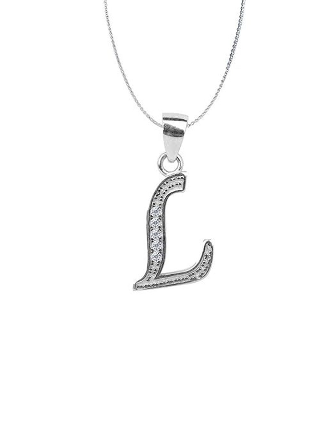 

Paavni Rhodium-Plated Contemporary Pendants, Silver