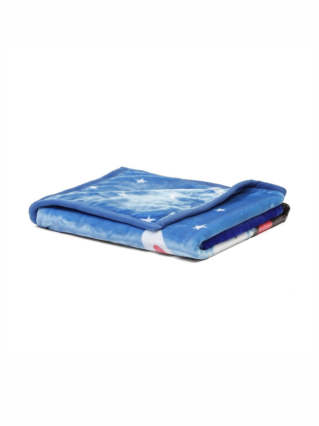 

Monte Carlo Blue & Navy Blue Cartoon Characters Mild Winter 600 GSM Single Bed Blanket