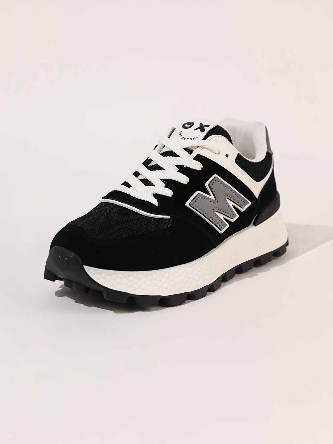 

LULU & SKY Women Colourblocked PU Sneakers, Black