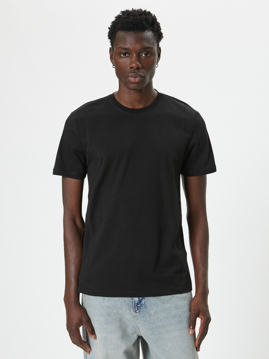

Koton Men Polo Collar Pockets Slim Fit T-shirt, Black