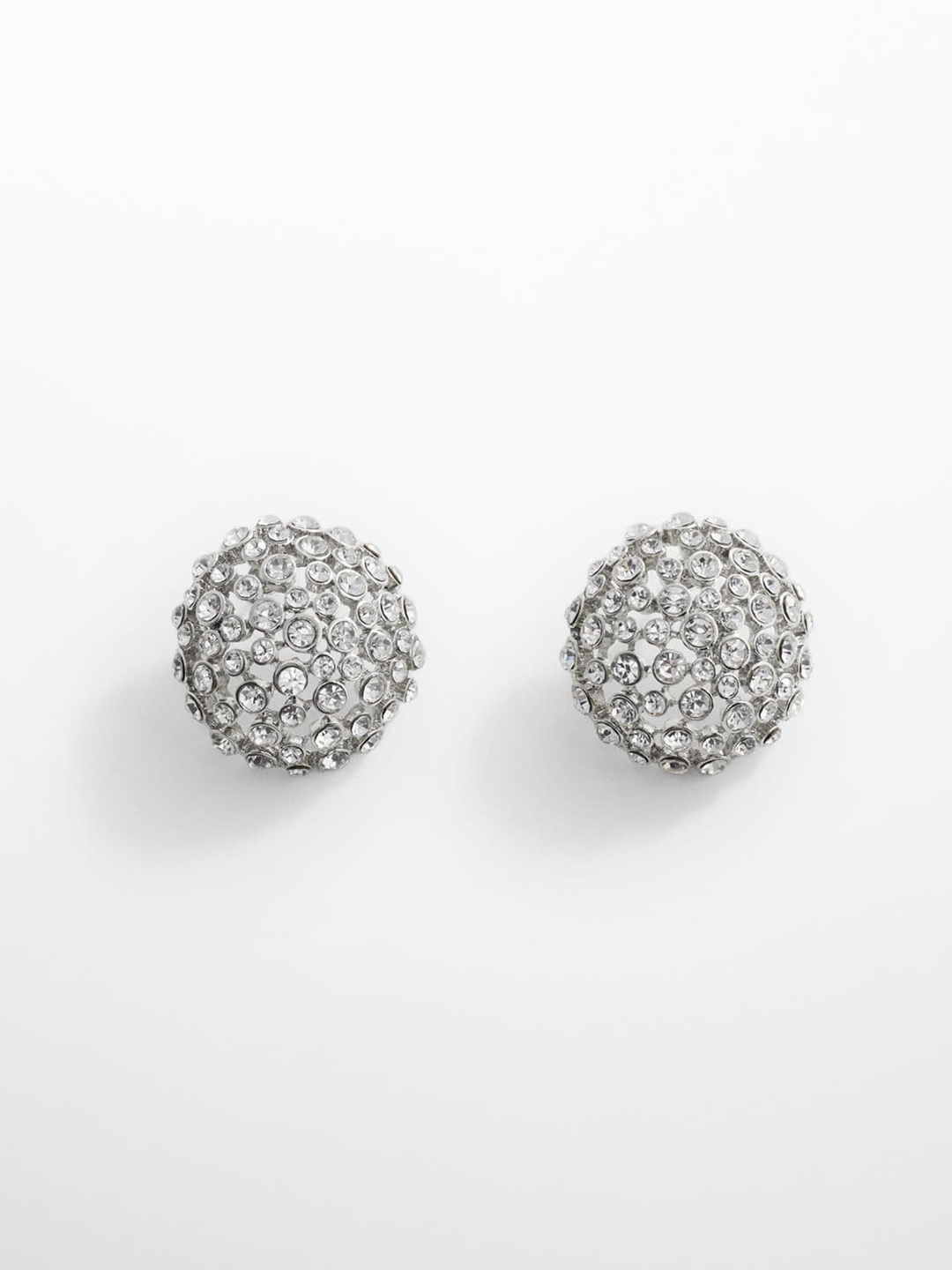 

MANGO Circular Studs Earrings, Silver