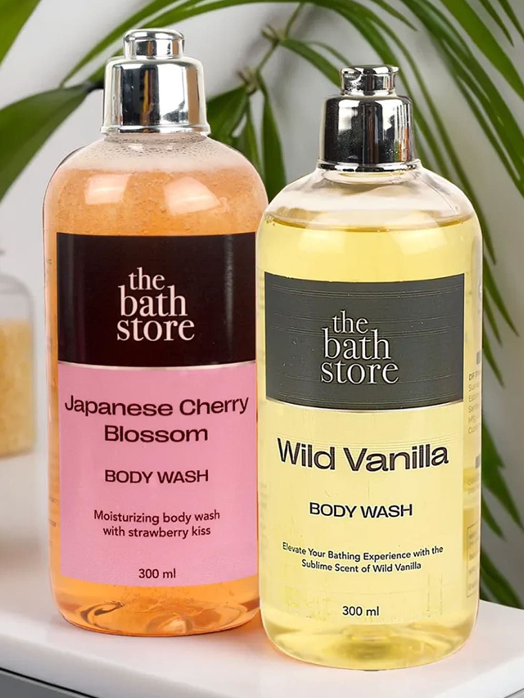 

The Bath Store 2Pc Body Wash Wild Vanilla & Japanese Cherry Blossom Shower Gels, Pink