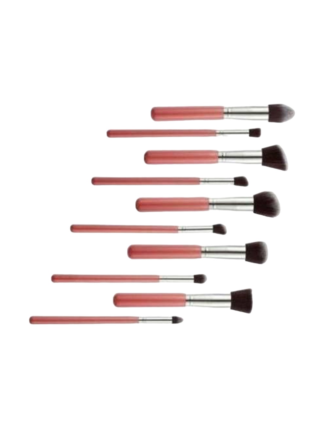 

Yoana Set Of 10 Beauty Makeup Brushes, Pink