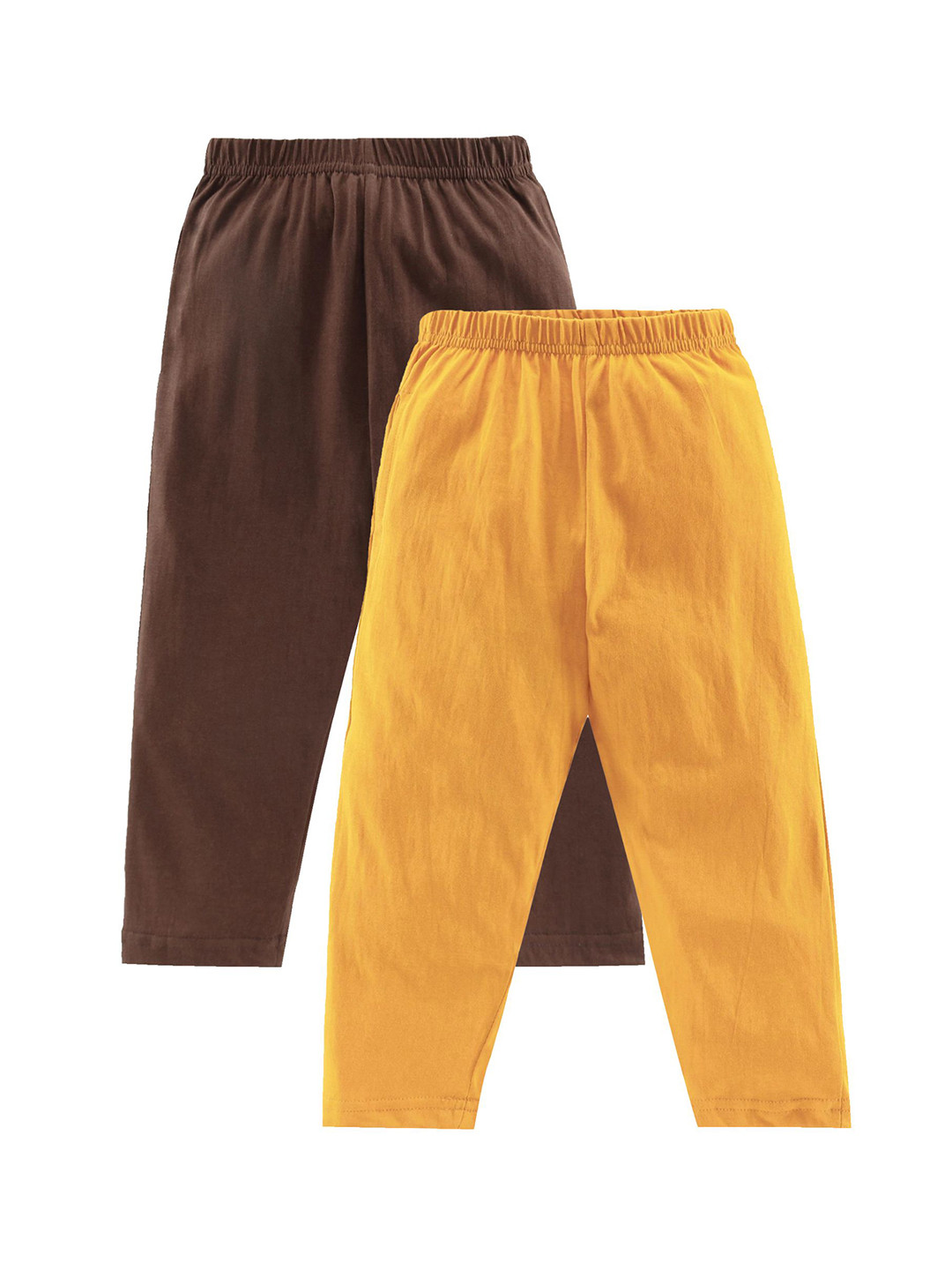 

KiddoPanti Boys Pack Of 2 Cotton Lounge Pants, Brown