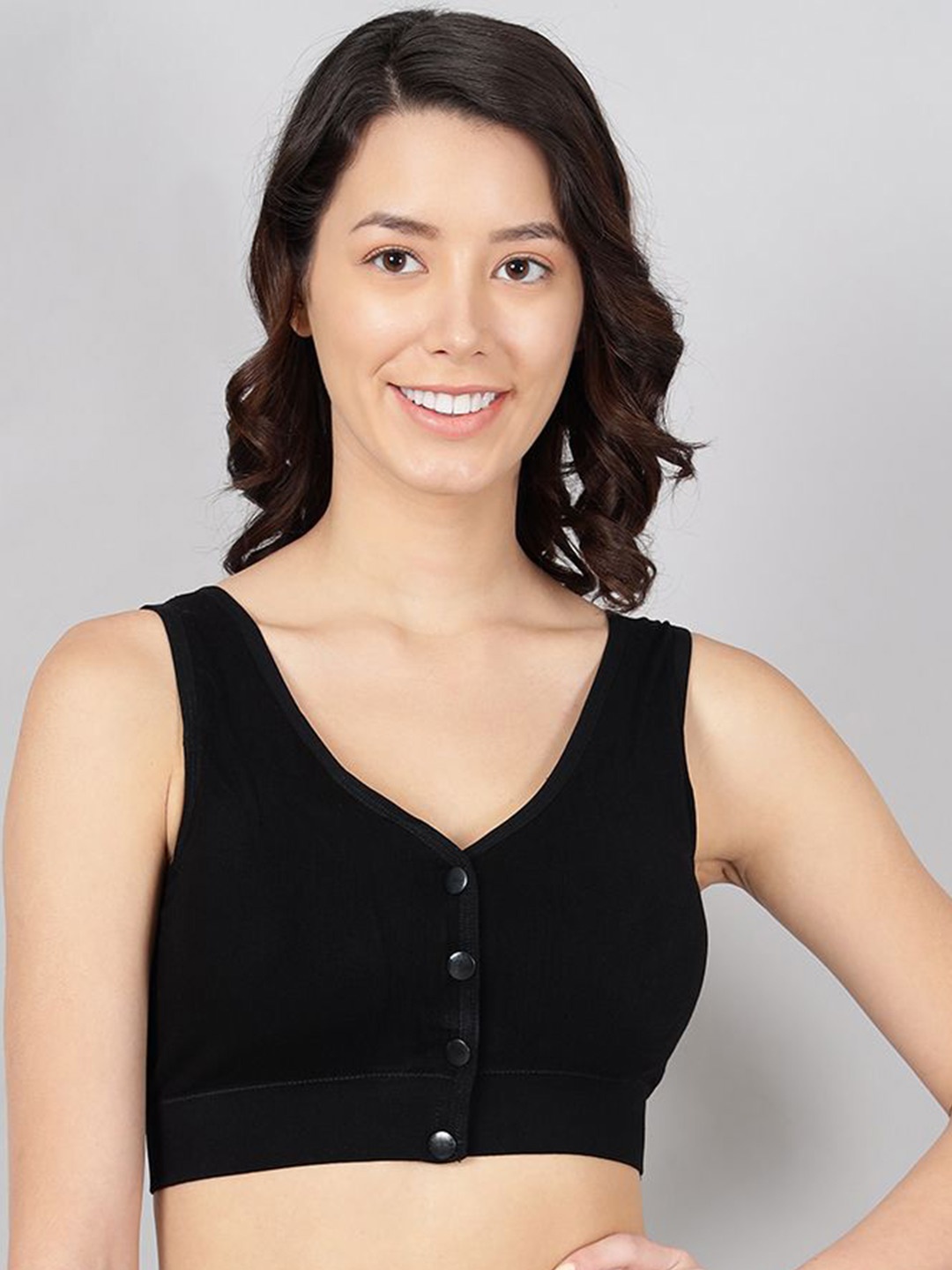 

SHOPPY VILLA Full Coverage Lightly Padded Bra, Black