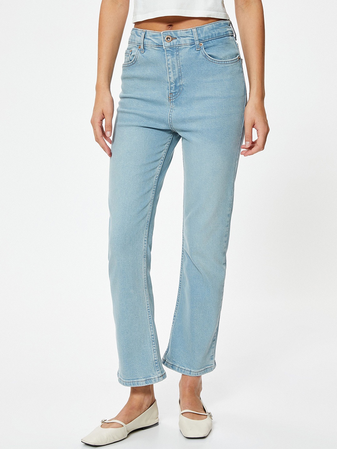 

Koton Women Slim Fit Trousers, Blue