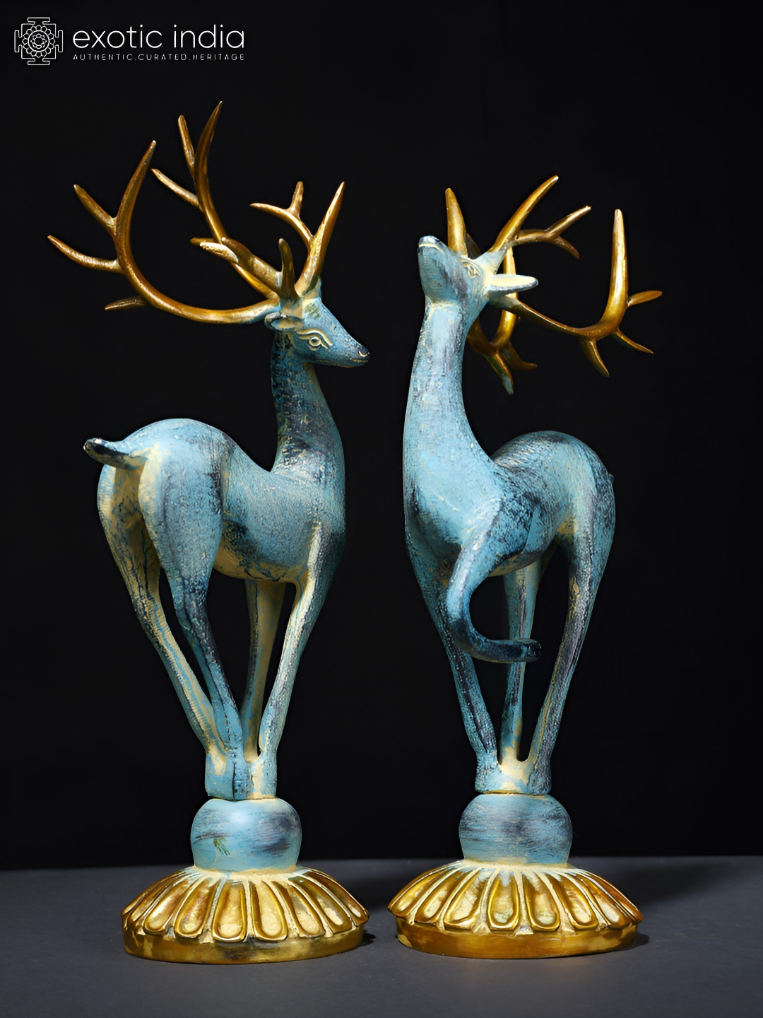 

Exotic India Blue Figurine Showpiece