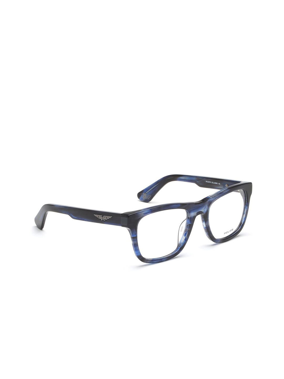 

Police Men Abstract Printed Full Rim Square Frames, Blue