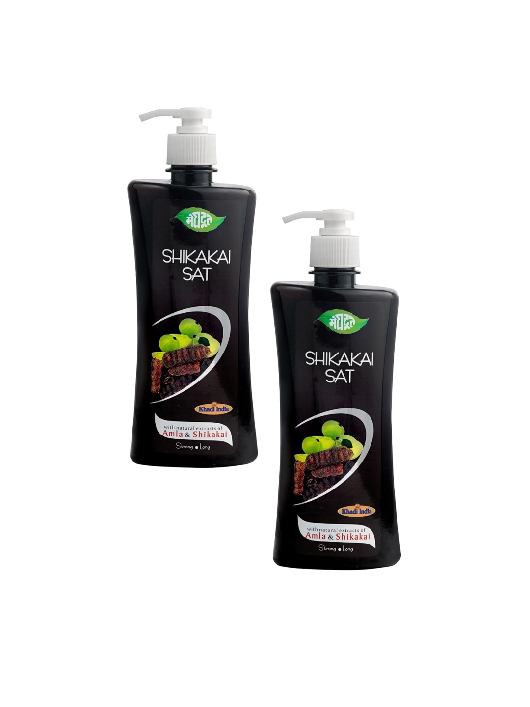 

MEGHDOOT Women's Set Of 2 Ayurvedic Shikakai Shampoo With Amla Extract 500ml Each, Black