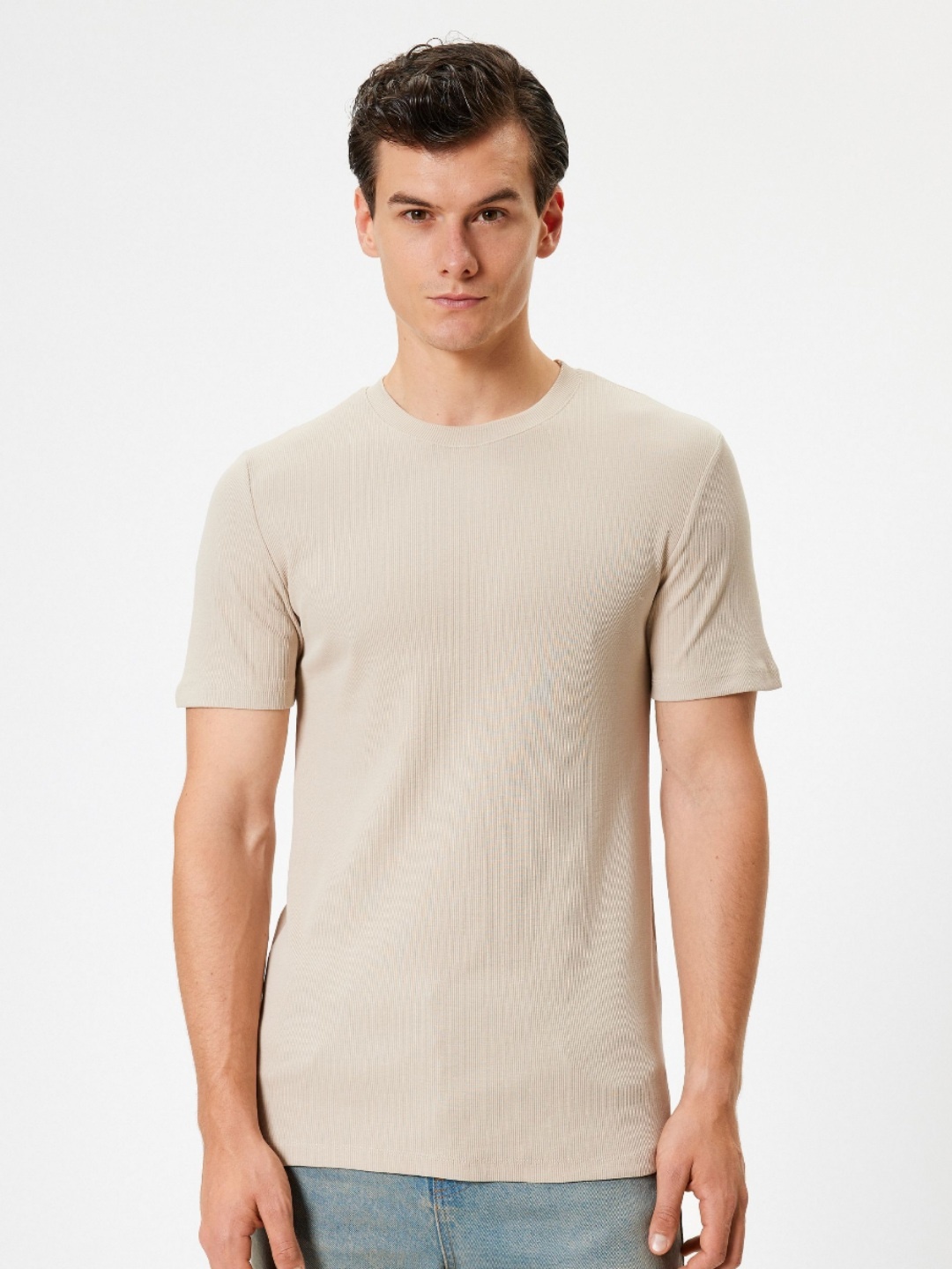 

Koton Men Pockets Slim Fit T-shirt, Beige