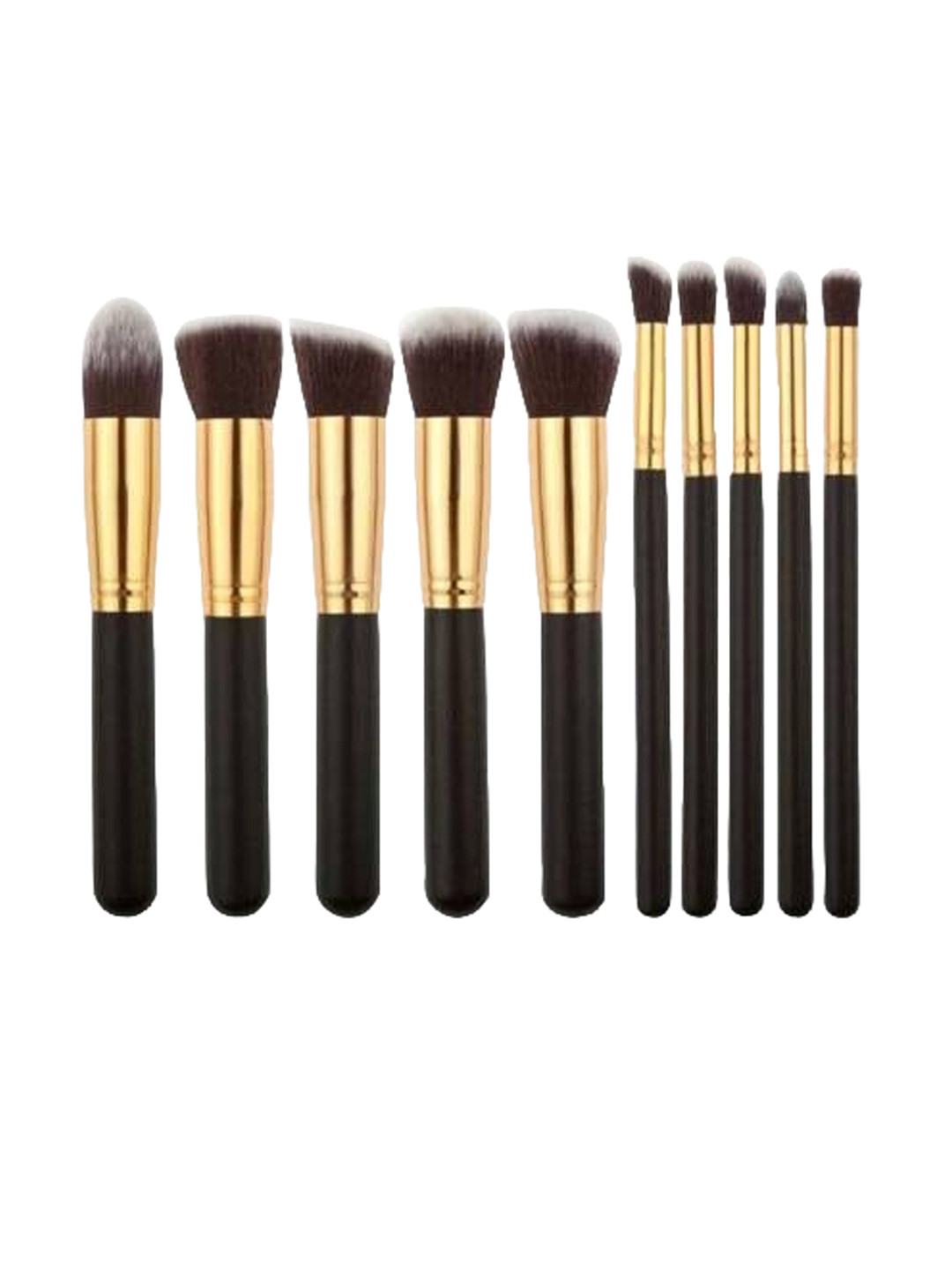 

Yoana Set Of 10 Makeup Brushes, Black
