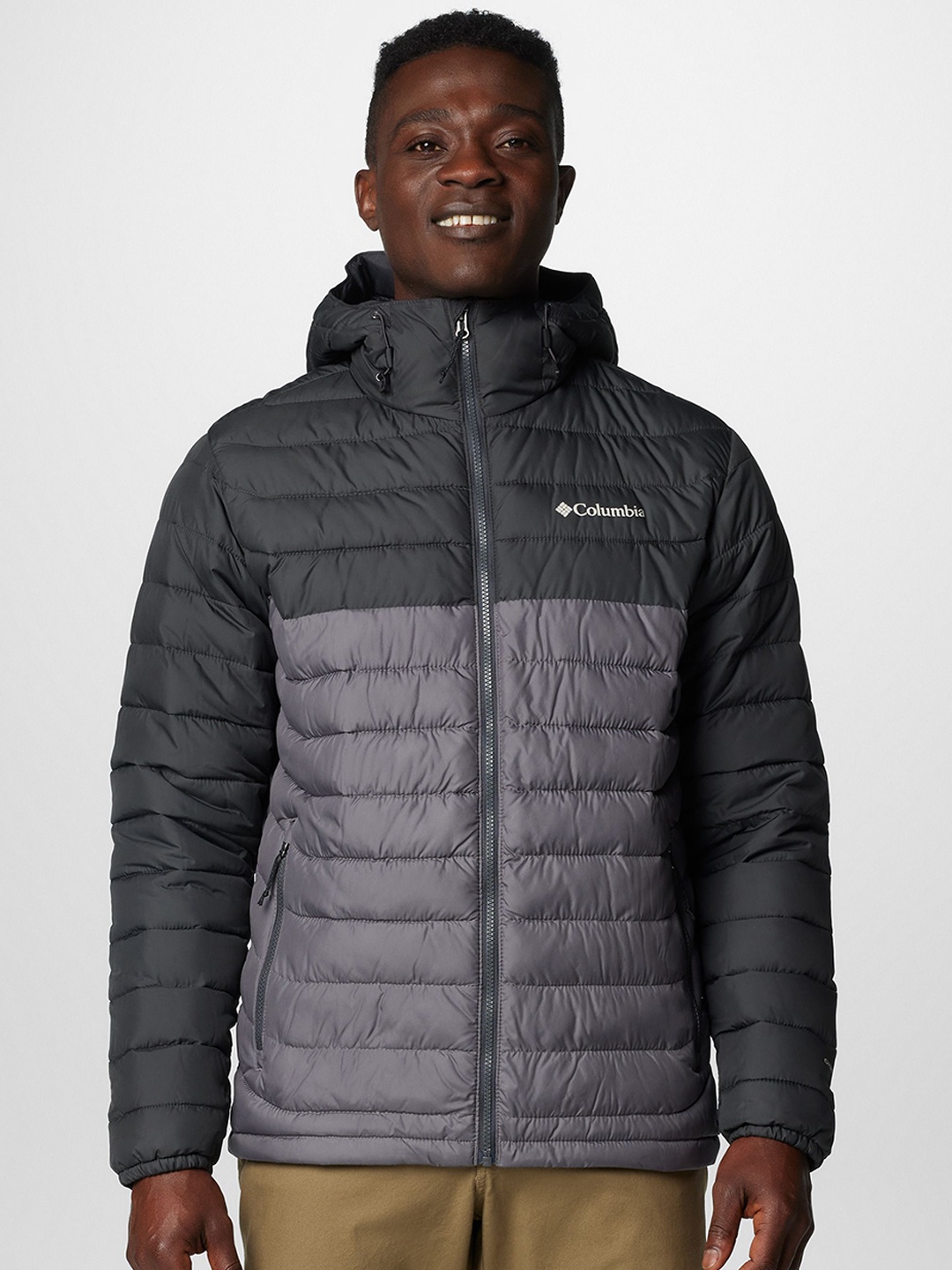 

Columbia Powder Lite II Men Hooded Jacket, Grey
