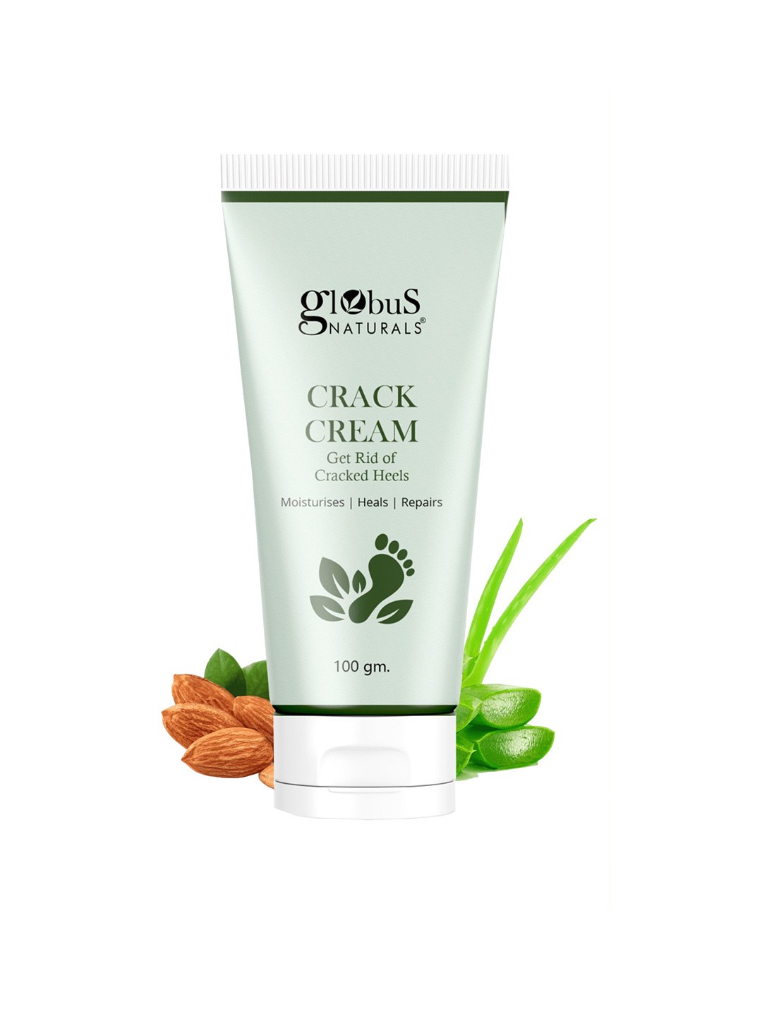

Globus naturals Crack Cream for Dry Cracked Heels & Feet- 100g, White