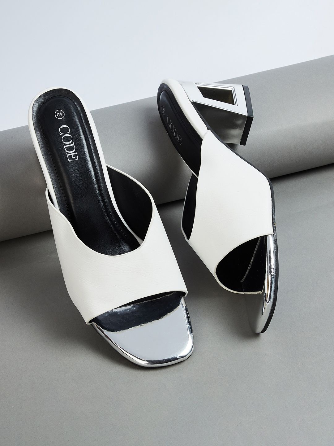 

CODE by Lifestyle Women Block Sandals, White