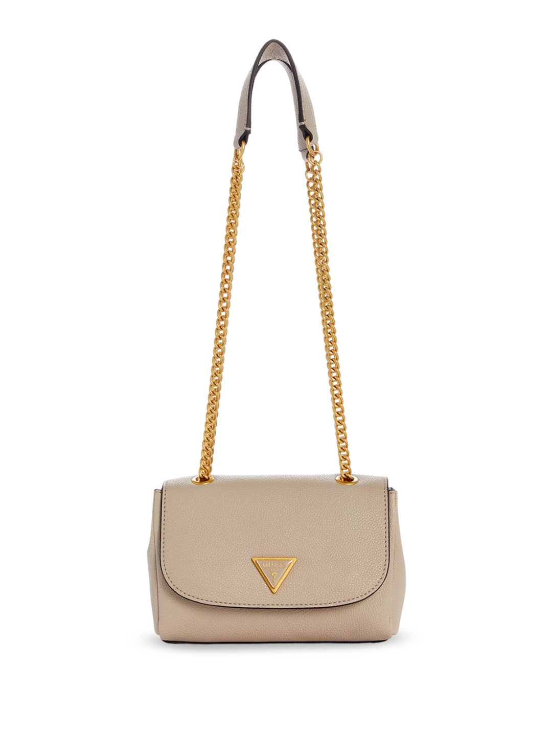 

GUESS PU Structured Sling Bag, Beige