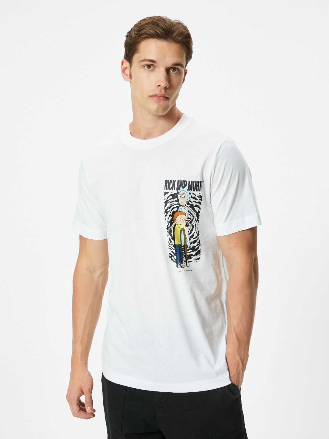 

Koton Men Printed Applique T-shirt, White
