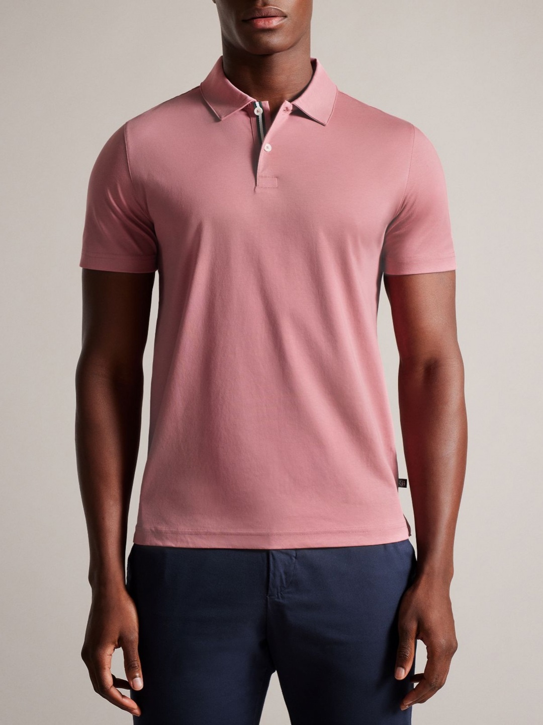 

Ted Baker Men Polo Collar Pockets Slim Fit T-shirt, Pink