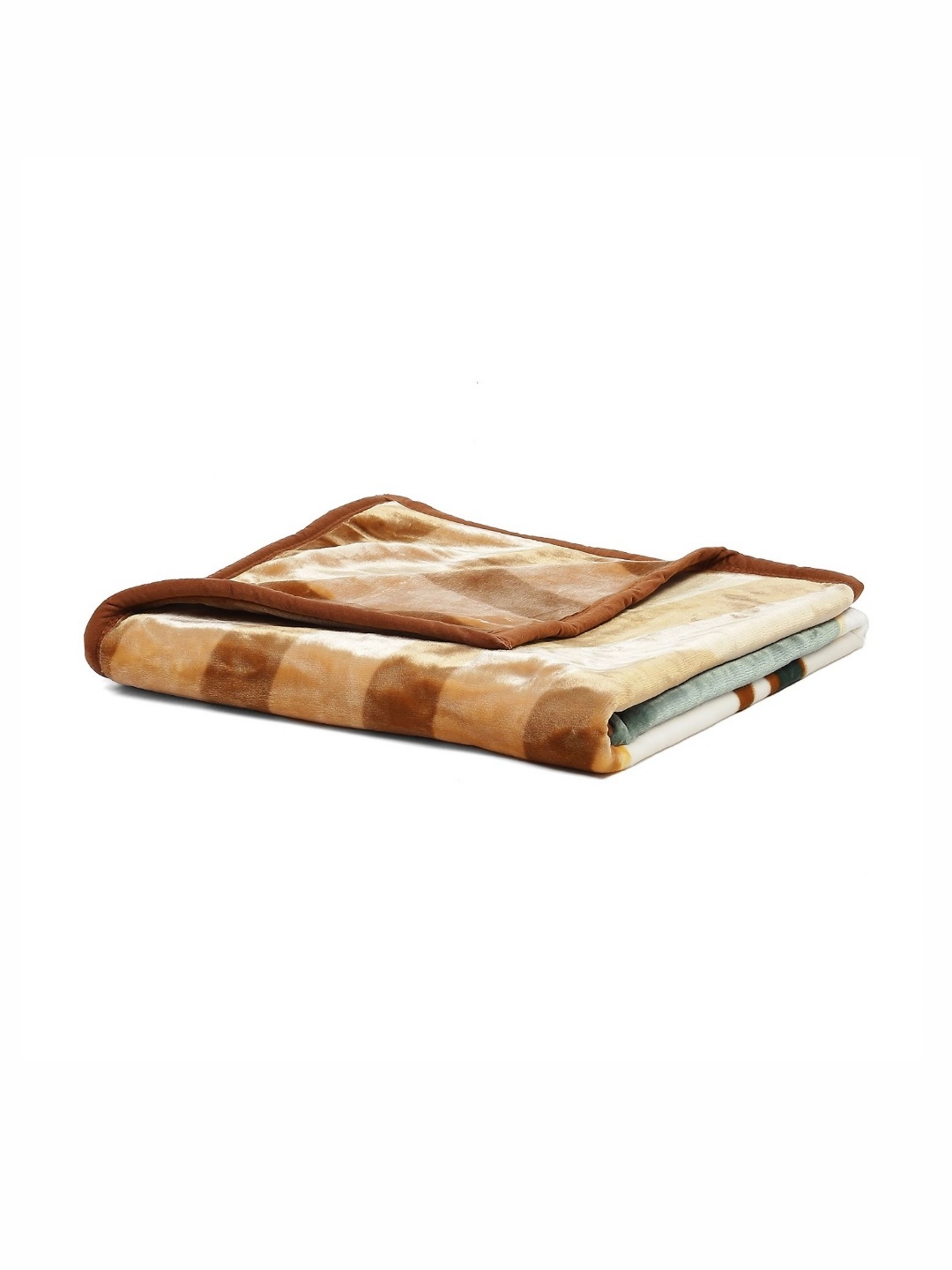 

Monte Carlo Brown & Green Mild Winter 600 GSM Single Bed Blanket
