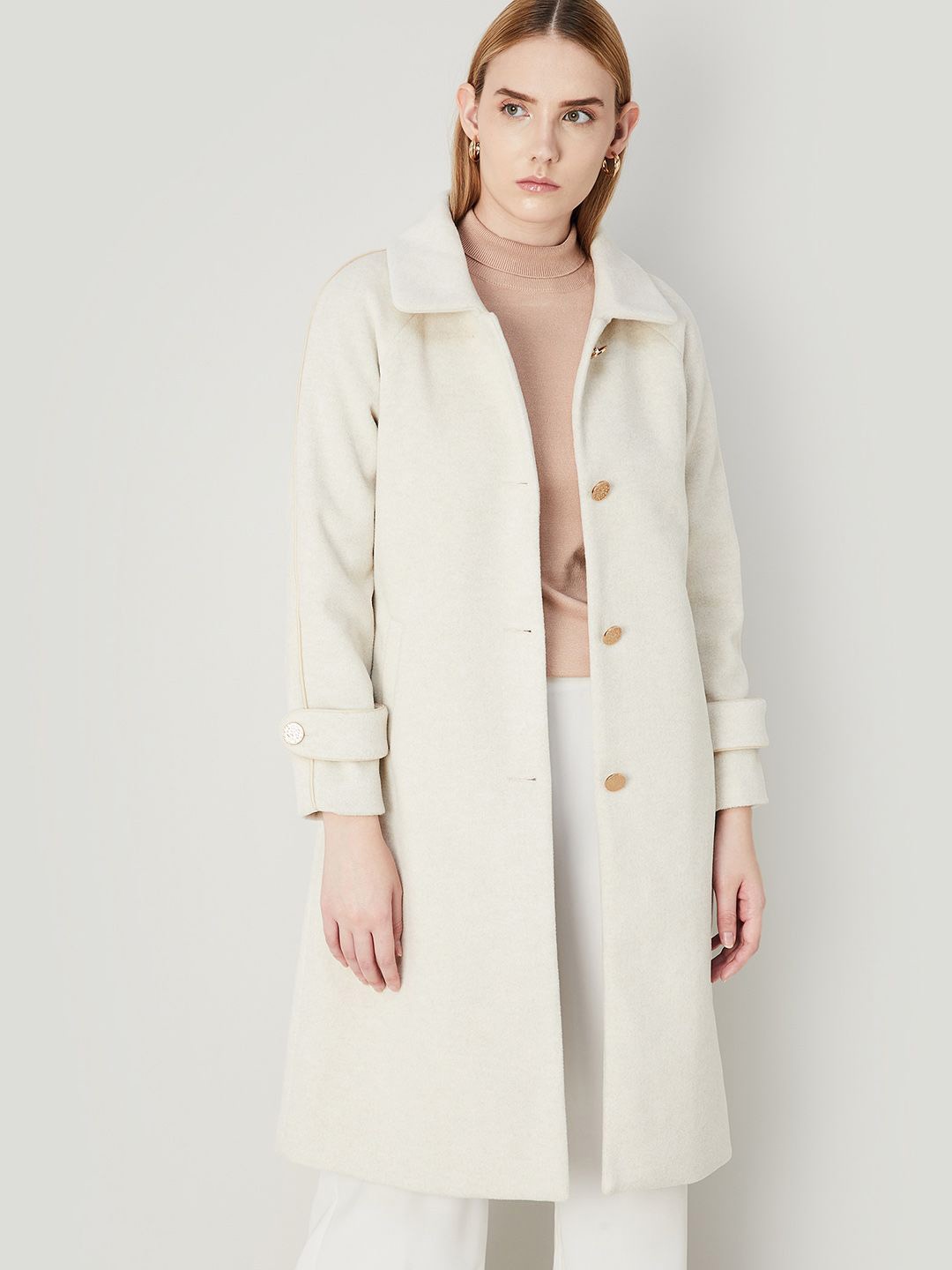 

CODE by Lifestyle Women Longline Tailored Jacket, Off white